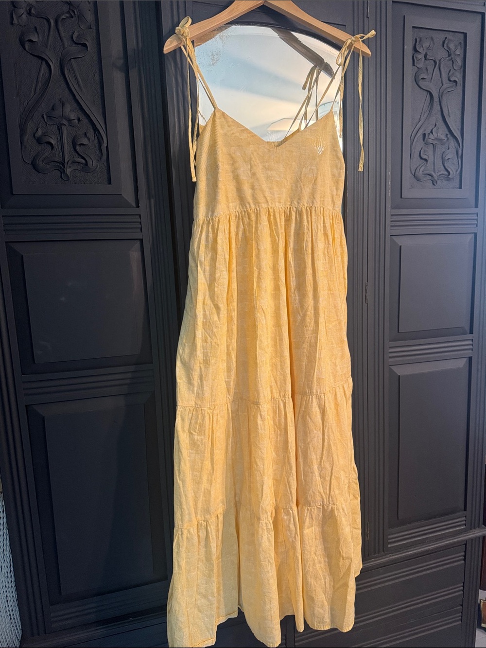 The Nines by Hatch Yellow Maxi Maternity